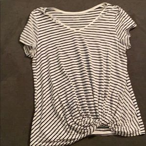 Maurice’s black and white striped